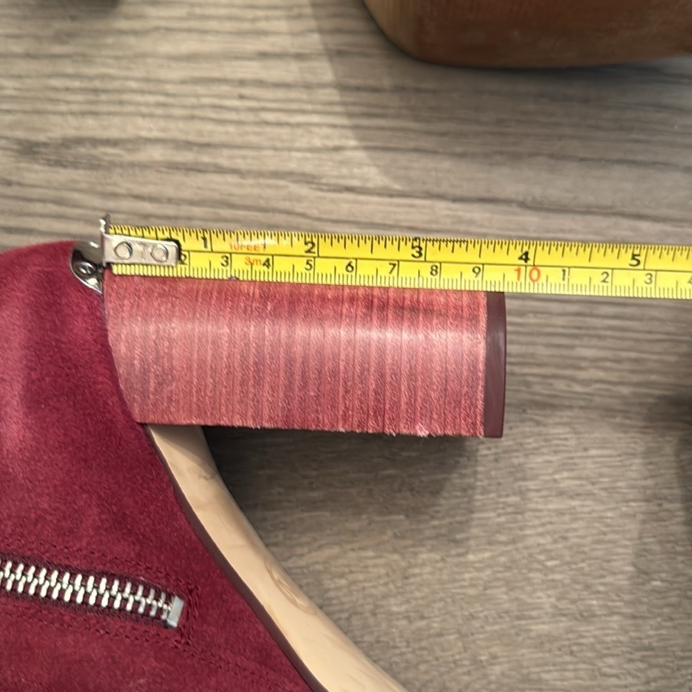 Michael Kors Burgundy Red Suede Knee-High Boots size 8 - Picture 5 of 8